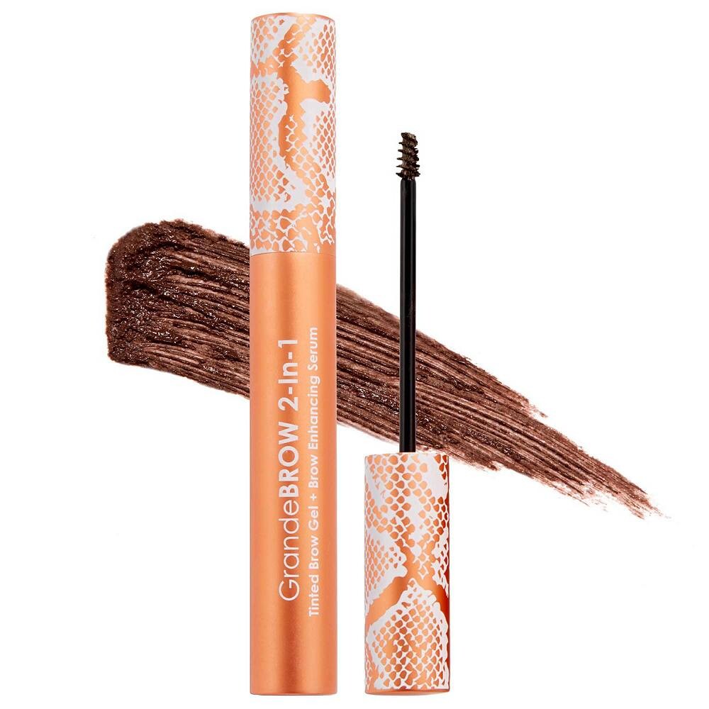 

Grande Cosmetics GrandeBROW 2-в-1 тонирующий гель для бровей + сыворотка для улучшения бровей, цвет Dark