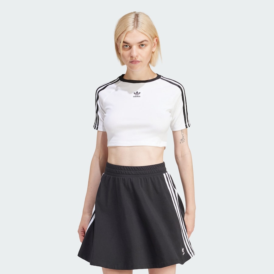Рубашка ADIDAS ORIGINALS 3-Stripes Baby, белый — фото 3