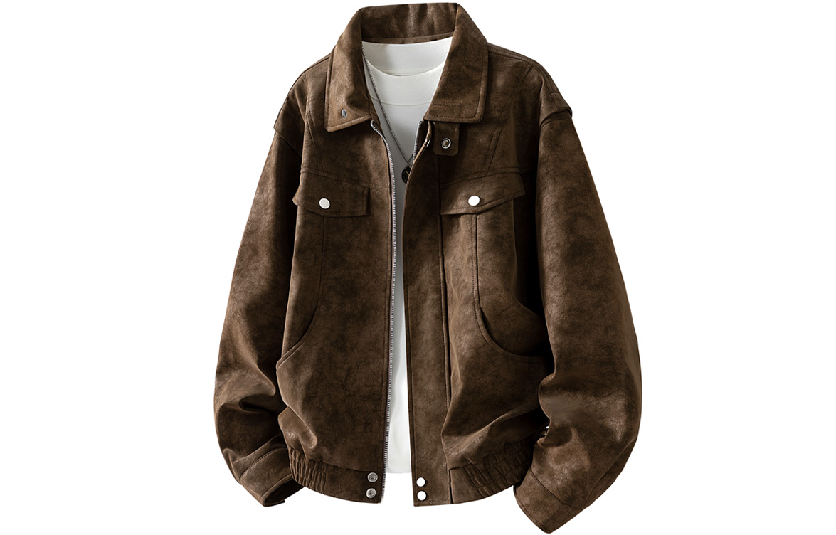 

Куртка Unisex Lapel Moderate ZIAREL, коричневый