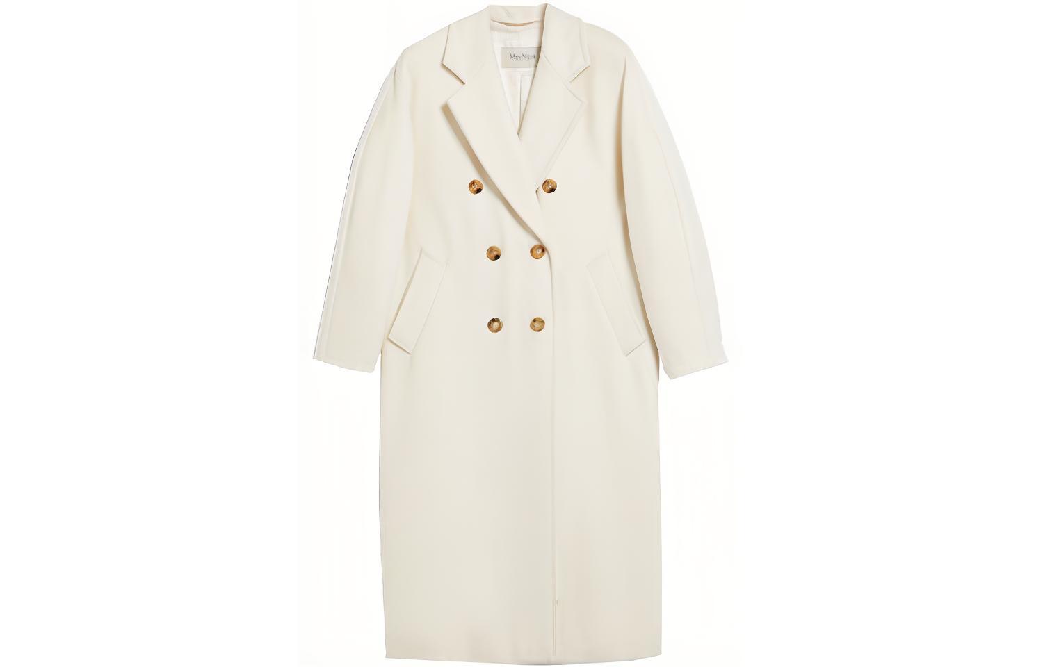 

MaxMara Мадам поясное пальто, White