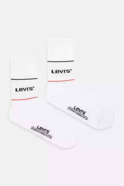 Носки из хлопка 2 шт Levi's, белый
