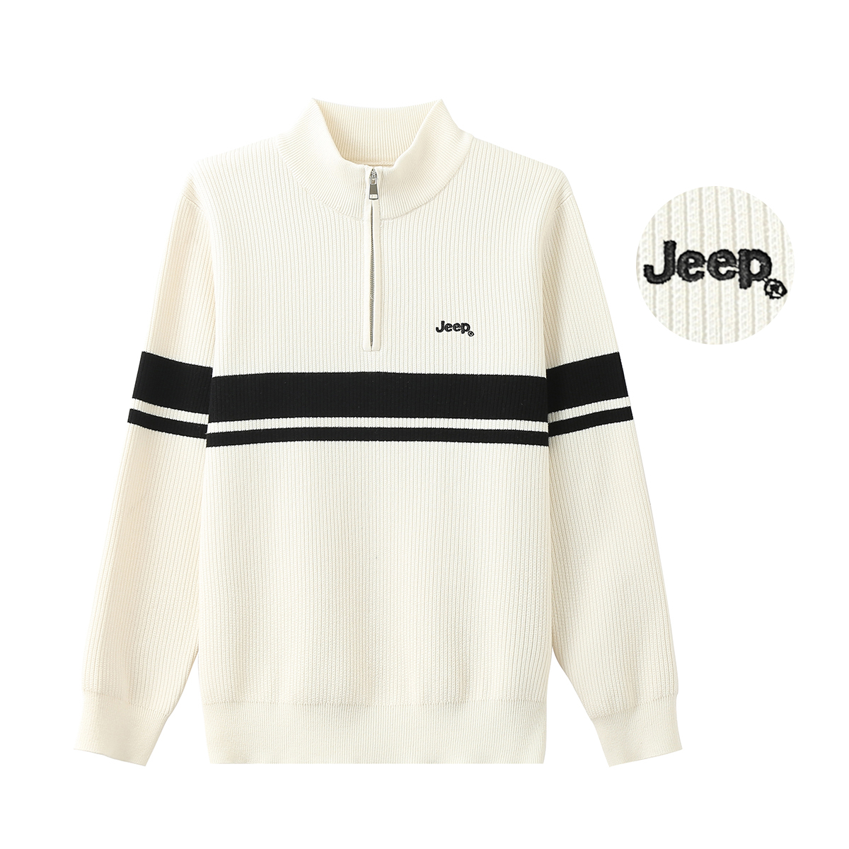 

Свитер унисекс Jeep, серо-зеленый