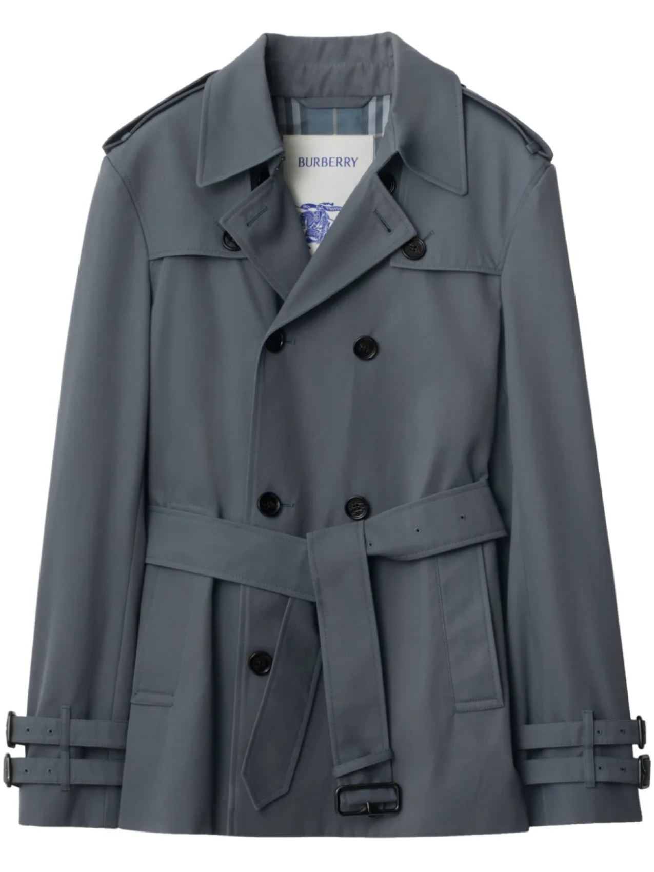 

Короткий тренчкот Burberry, серый
