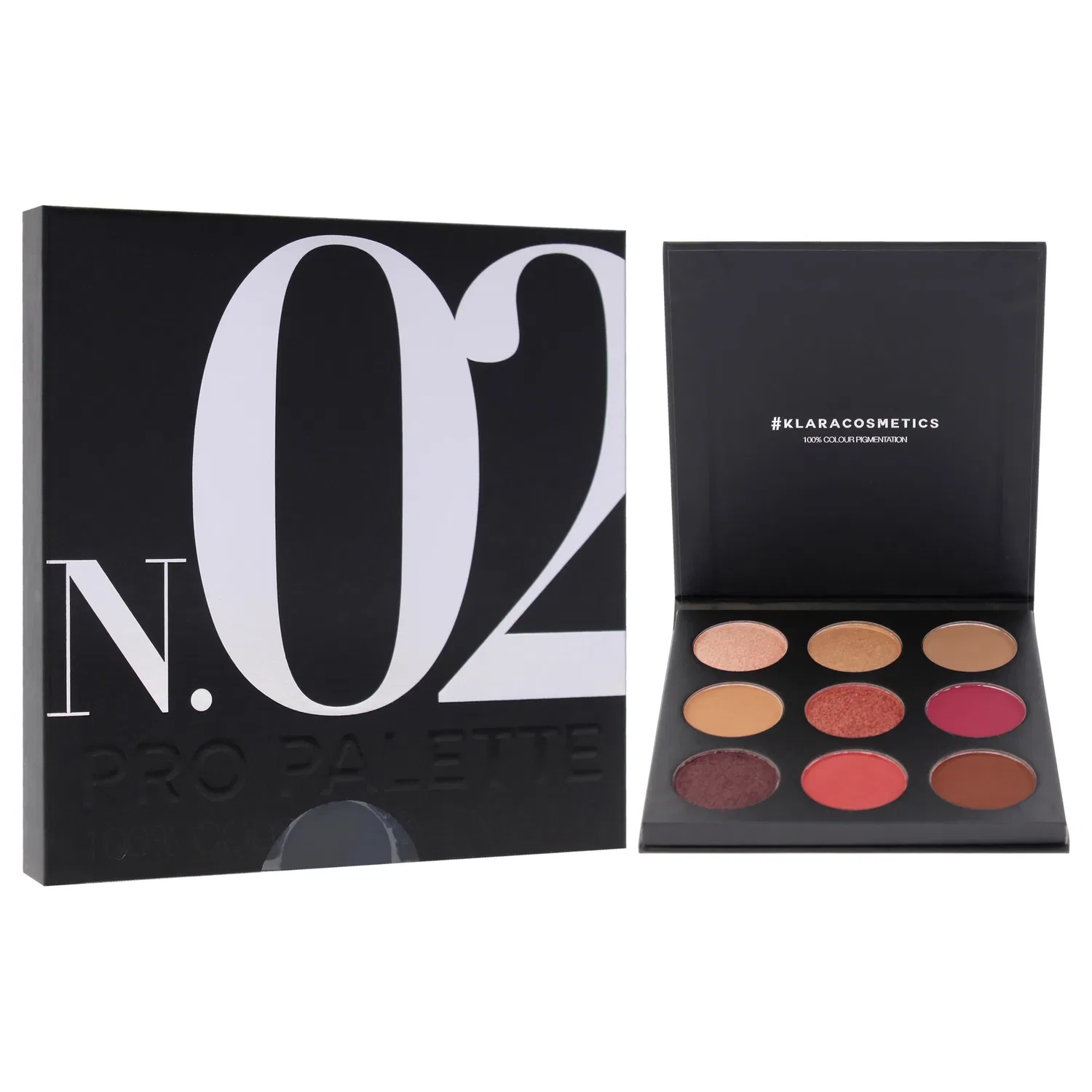 Палетка теней для век Pro Eyeshadow Palette - N.02 от Klara for Women - 0,38 унции теней для век, мультиколор — фото 3