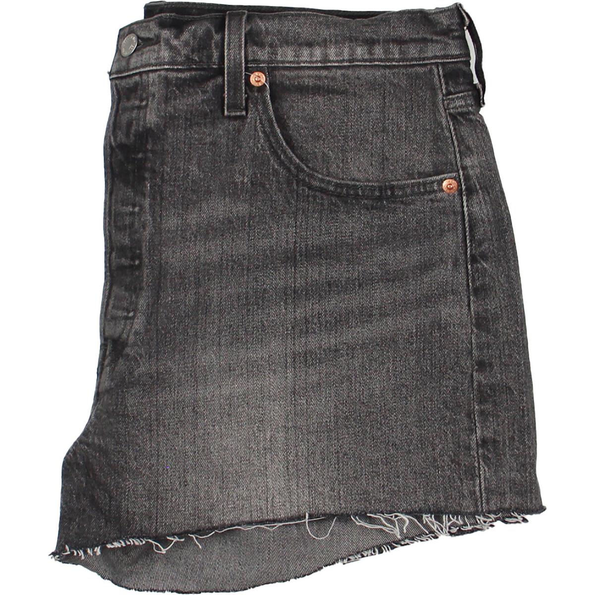 

Женские карманы джинсовые шорты из денима Levi's, черный