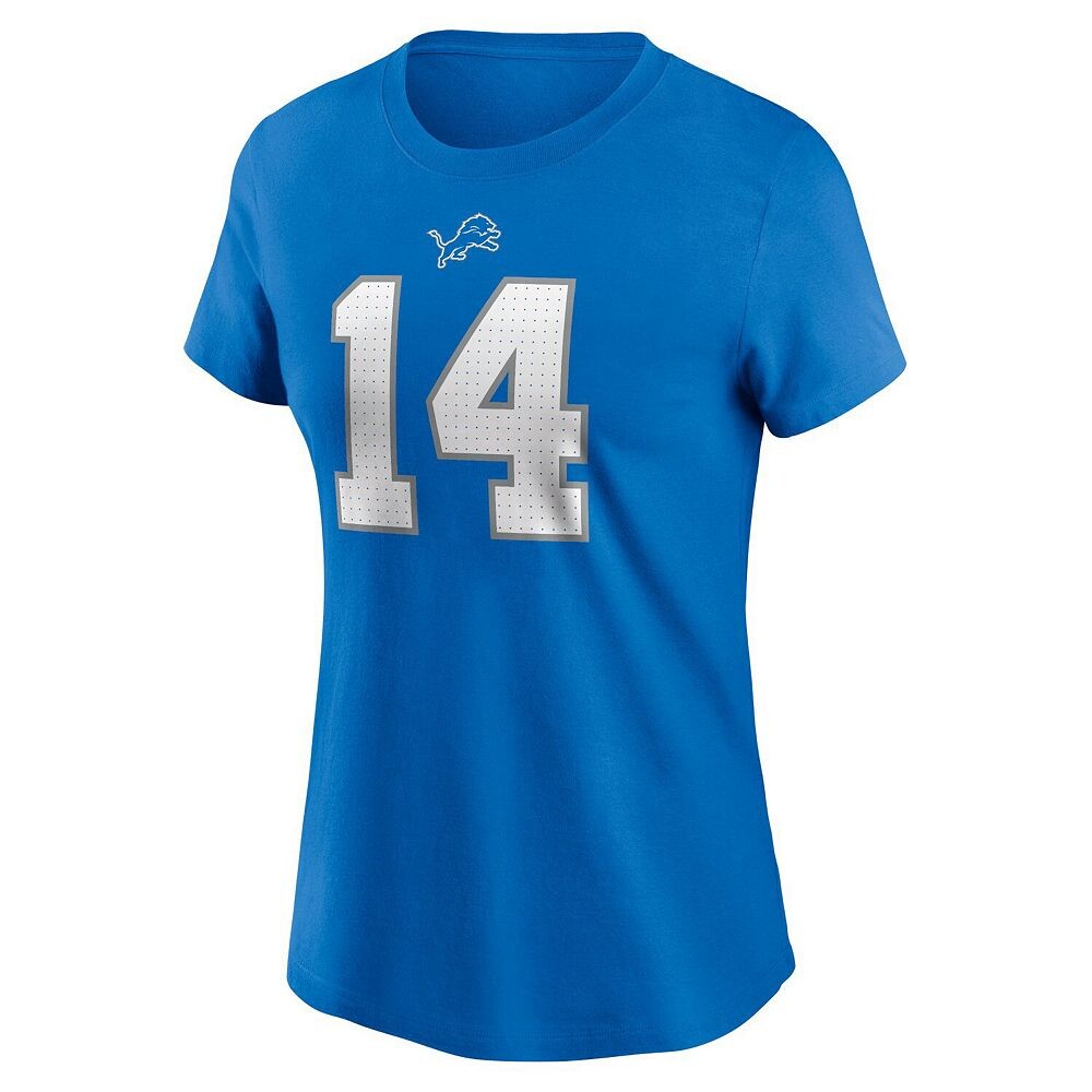 Женская футболка Nike Amon-Ra St. Brown Blue Detroit Lions с именем и номером игрока, цвет Lns Blue — фото 3