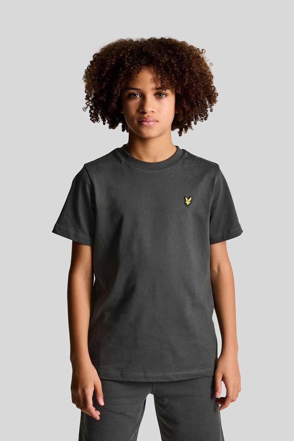 

Футболка с круглым вырезом для мальчиков Essentials Lyle & Scott, серый