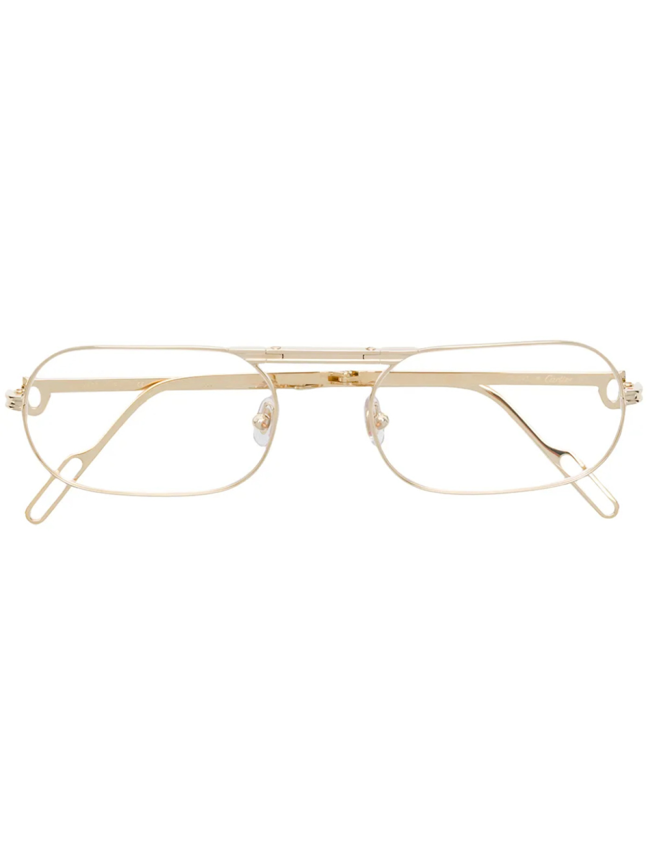 

Очки в круглой оправе Cartier Eyewear, золотой