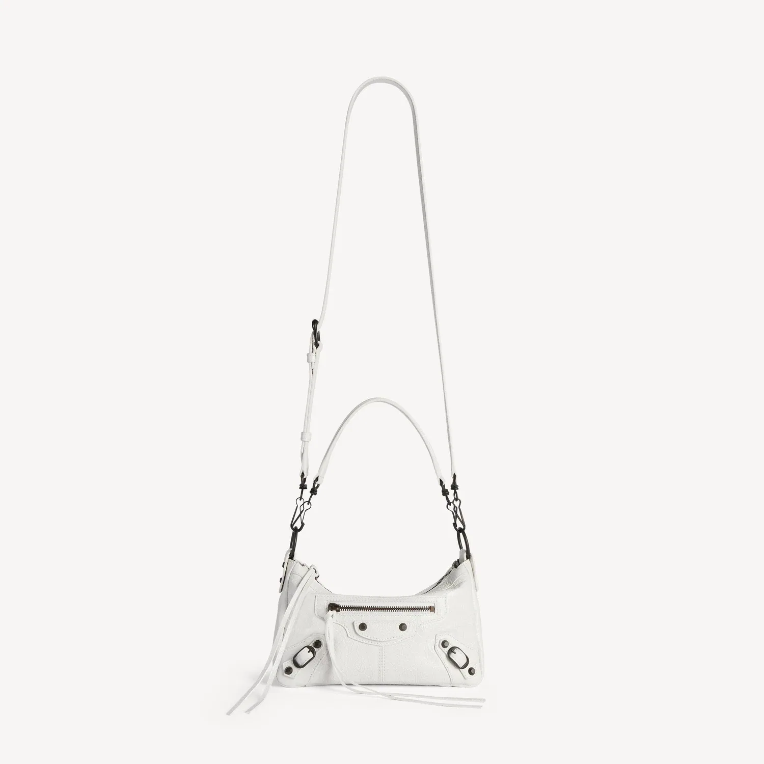 Женская Le City Moto Mini в цвете Optic White BALENCIAGA — фото 4