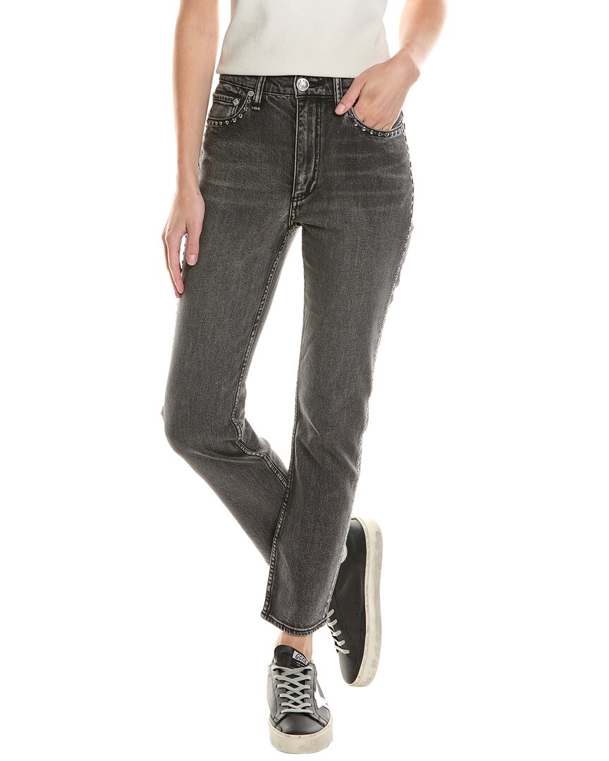 

Rag & bone Wren Seraphina Jewel узкие укороченные джинсы, черный