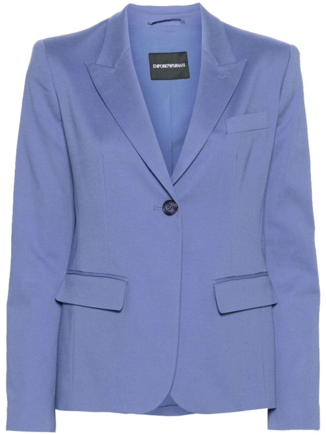 

Однобортный пиджак Emporio Armani, синий
