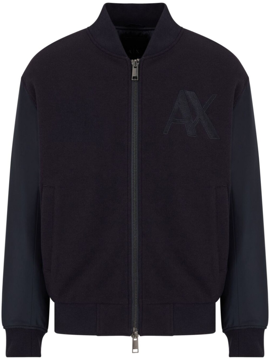 

Бомбер с вышитым логотипом Armani Exchange, синий