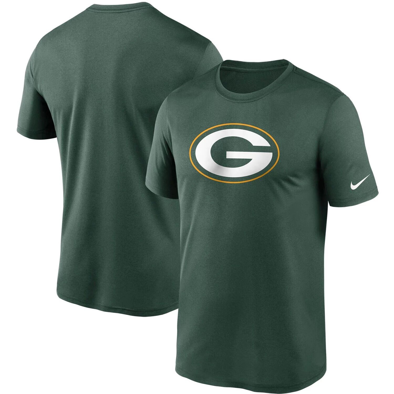 

Мужская зеленая футболка с логотипом Green Bay Packers Essential Legend Performance Nike, Зеленый, Мужская зеленая футболка с логотипом Green Bay Packers Essential Legend Performance Nike