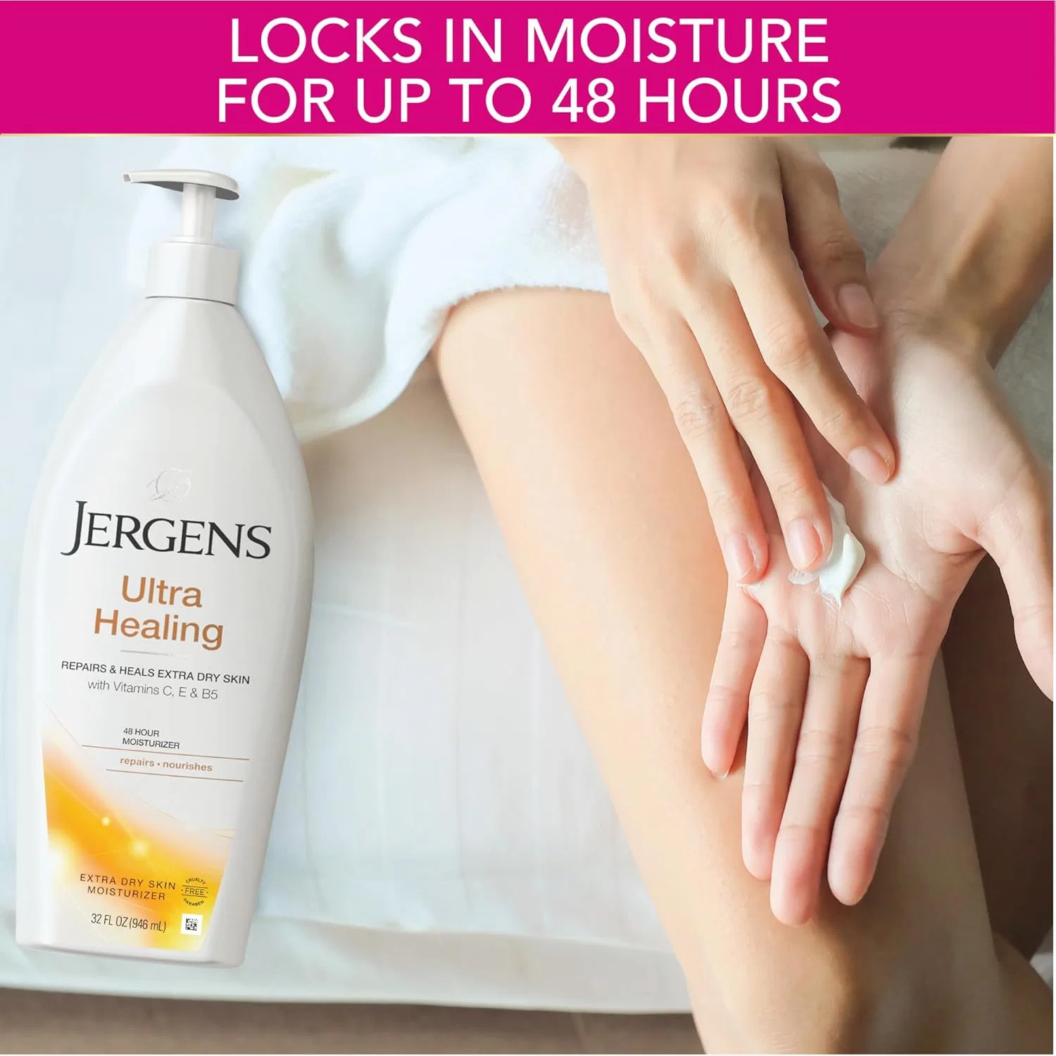 Лосьон для тела увлажняющий Jergens Ultra Healing 946 мл — фото 3
