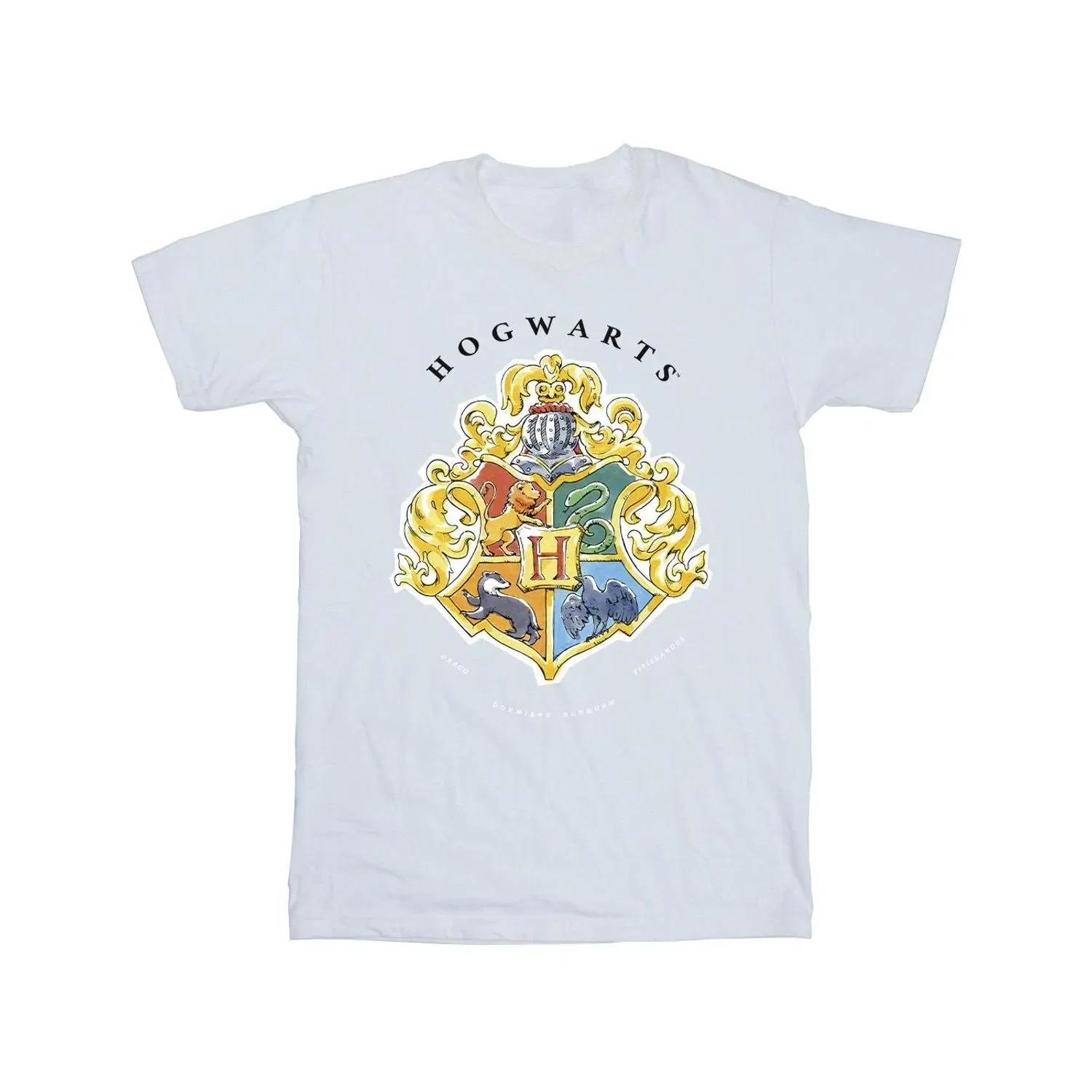 Футболка с эмблемой Хогвартса Harry Potter, белый — фото 2