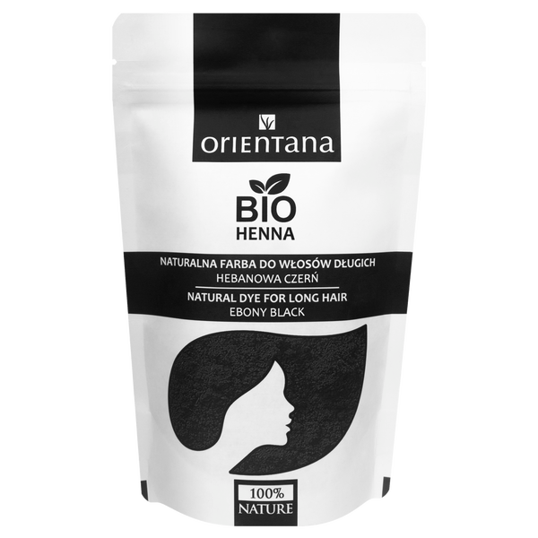

Натуральная краска для волос эбеново-черный, 100 г Orientana Bio