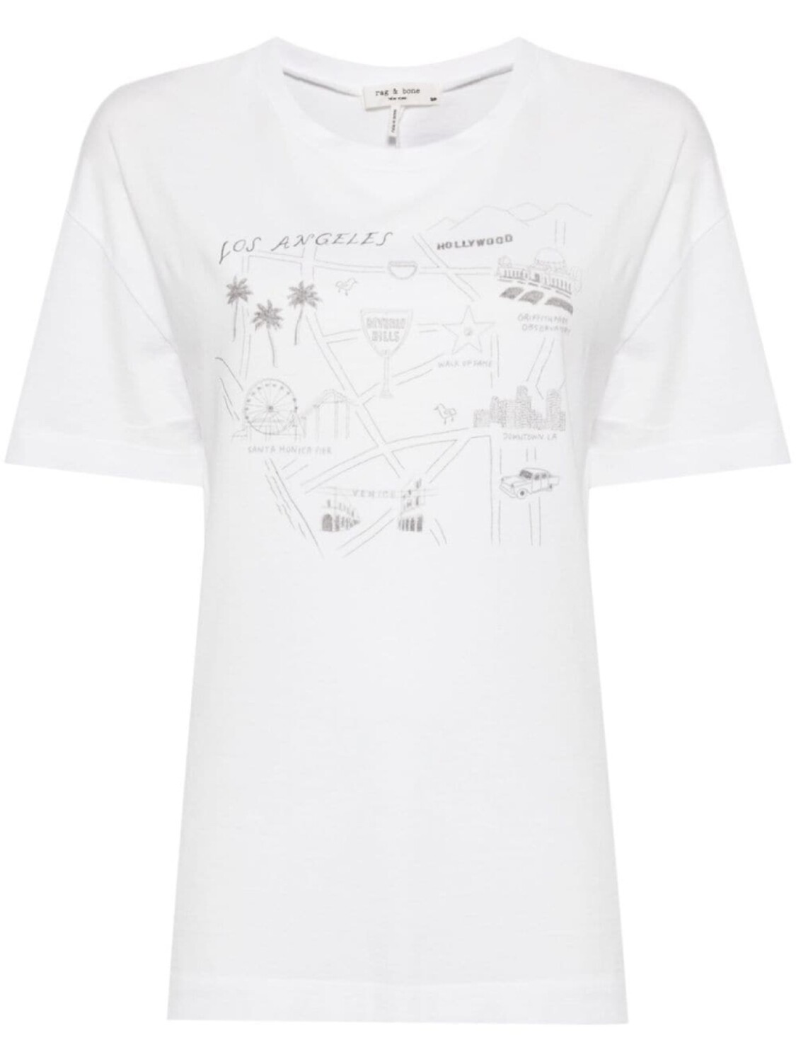 

Rag & bone футболка с графичным принтом, белый