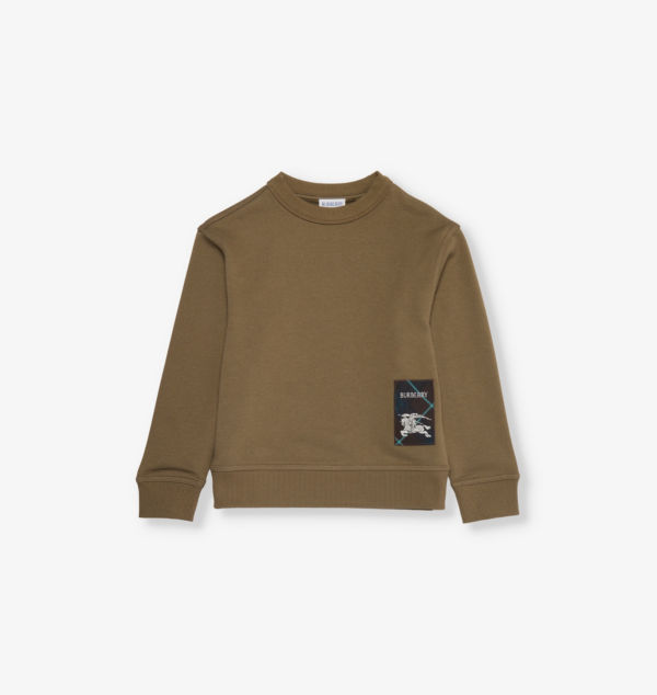 

Хлопковая толстовка с логотипом Mathew ekd 4-14 лет Burberry, цвет hill
