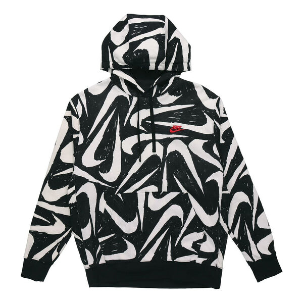

Толстовка Nike Athleisure Casual Sports Printing Fleece Black, черный