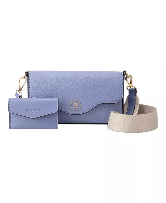 

Сумка через плечо Nalini Small Flap Nine West, синий