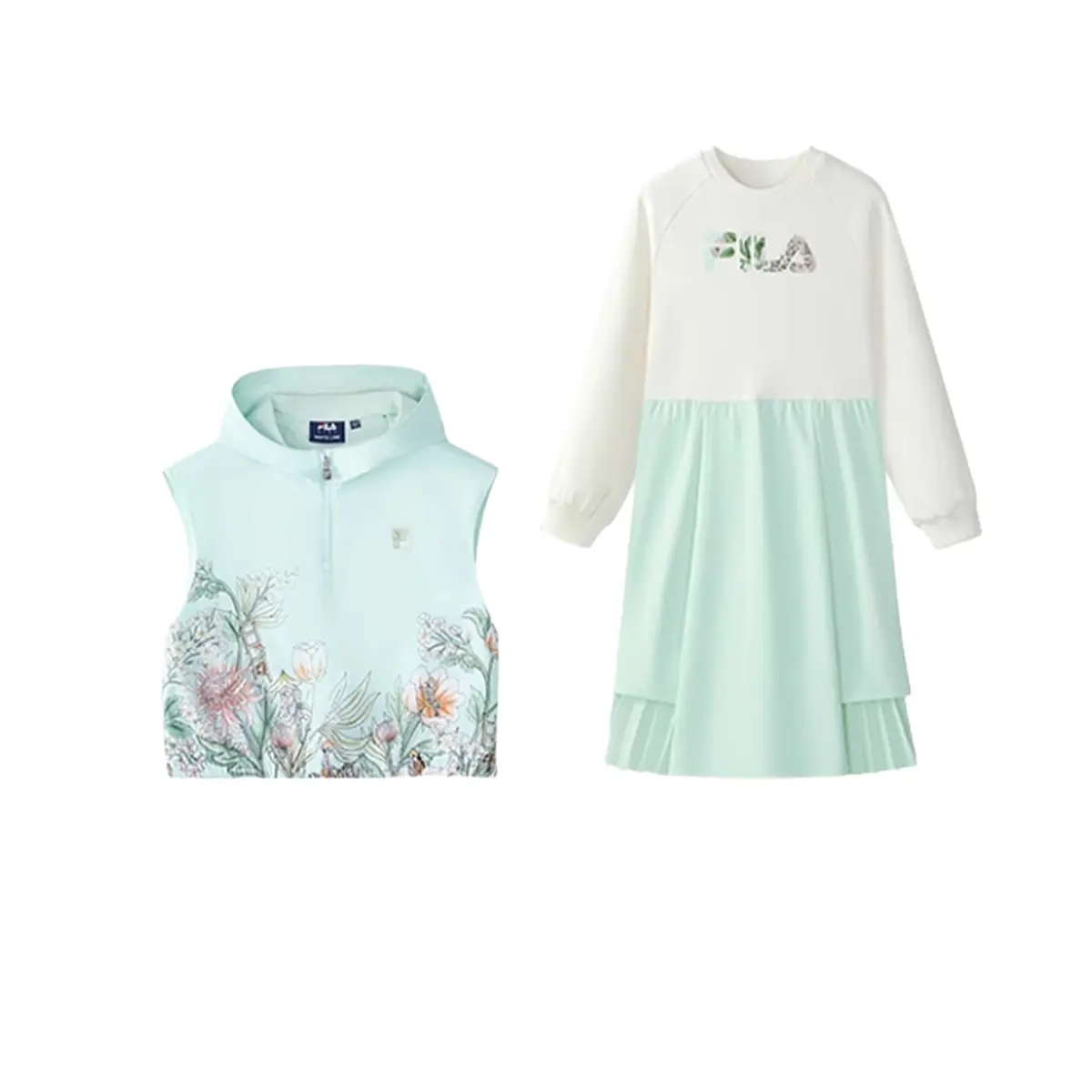 

Подростковый комплект с юбкой в принт FILA KIDS, All Over Print-Fza