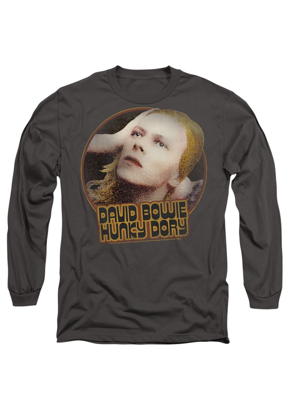 

Топ с длинными рукавами DAVID BOWIE HUNKY DORY CIRCLE Cotton Soul, антрацит