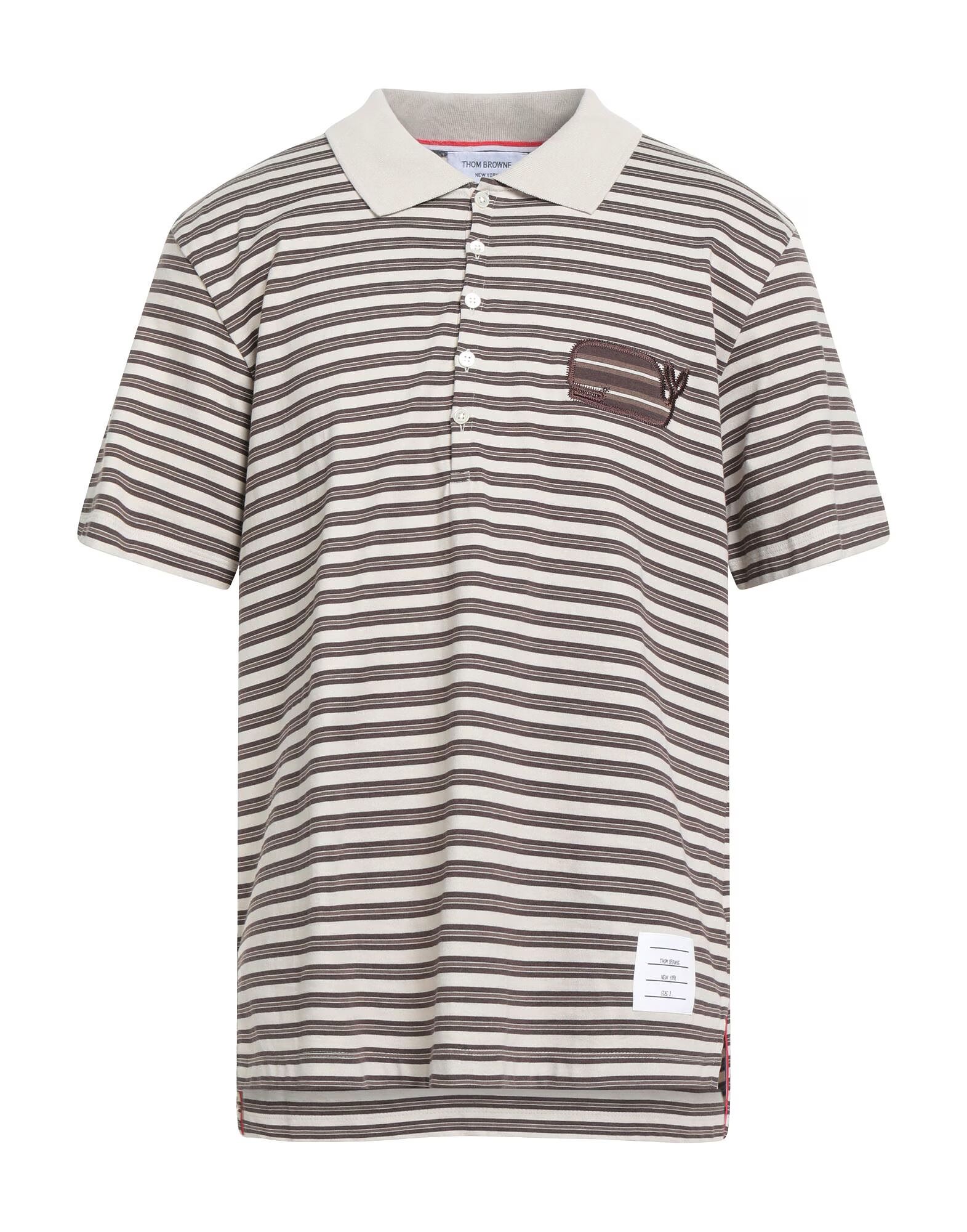 

Рубашка поло Thom Browne, светло-серый