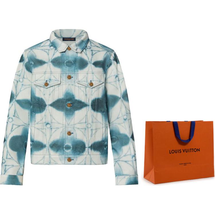 

LOUIS VUITTON Джинсовая куртка мужская сине-серая, Shopping Bag Included