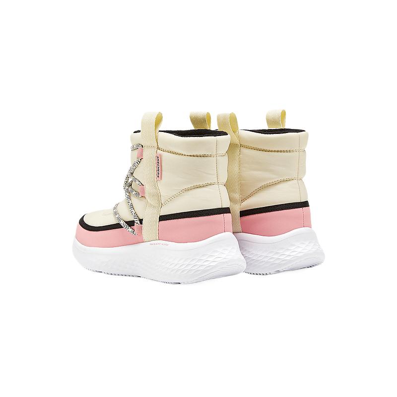 Skechers Kids Нескользящие, износостойкие, теплые детские ботинки средней высоты, цвет натуральный черный — фото 2