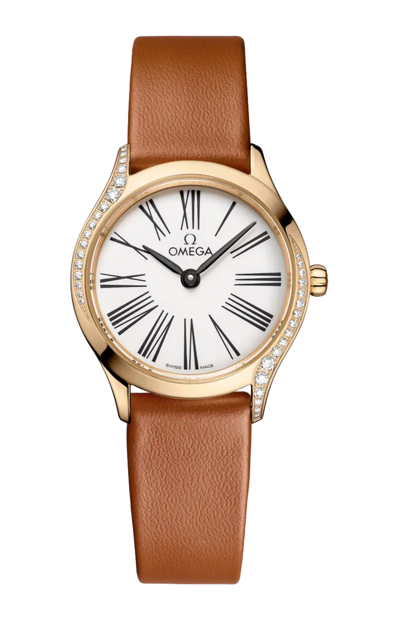 

De ville mini trésor 26 мм, золото moonshine на коже - 428.57.26.60.04.004 OMEGA