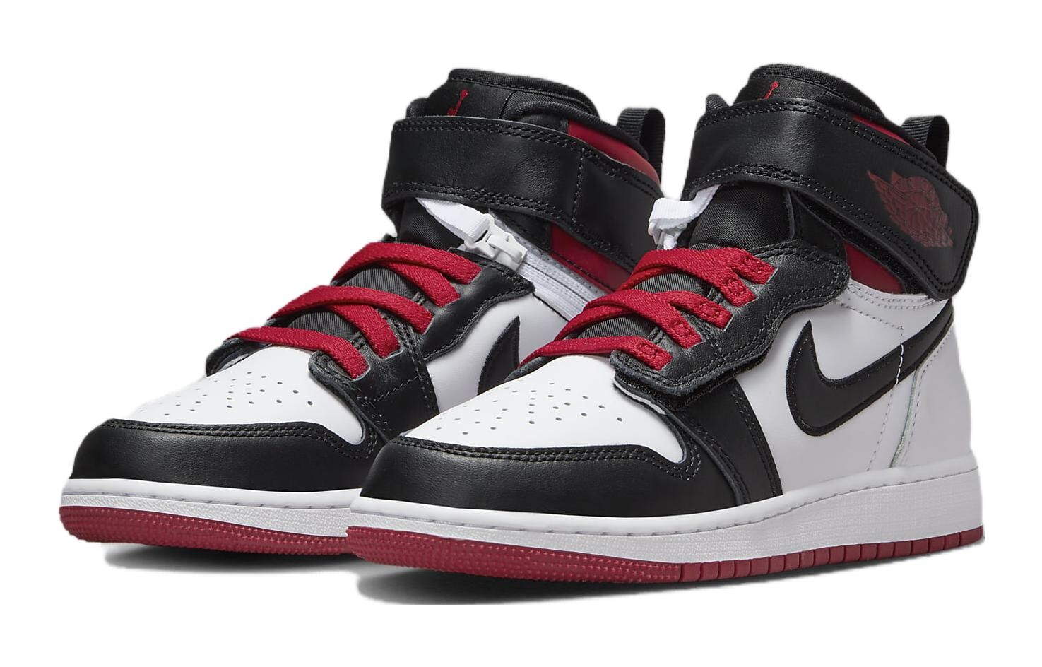 Баскетбольные кроссовки Air 1 Kids женские Jordan, черный/красный — фото 3