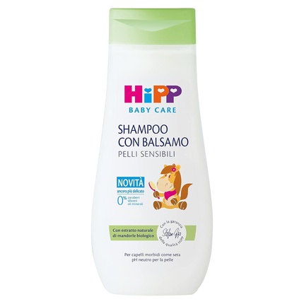 

Детский шампунь HiPP Baby Care with Balm for Children, Detangles Hair and Protects Scalp, for Sensitive Skin, with Natural Organic Almond Extract 200ml