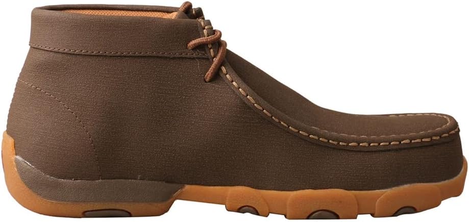 Мужские мокасины Twisted X Chukka Driving Moc, с мокасиновым носком и подошвой CellSole, шоколадный — фото 4