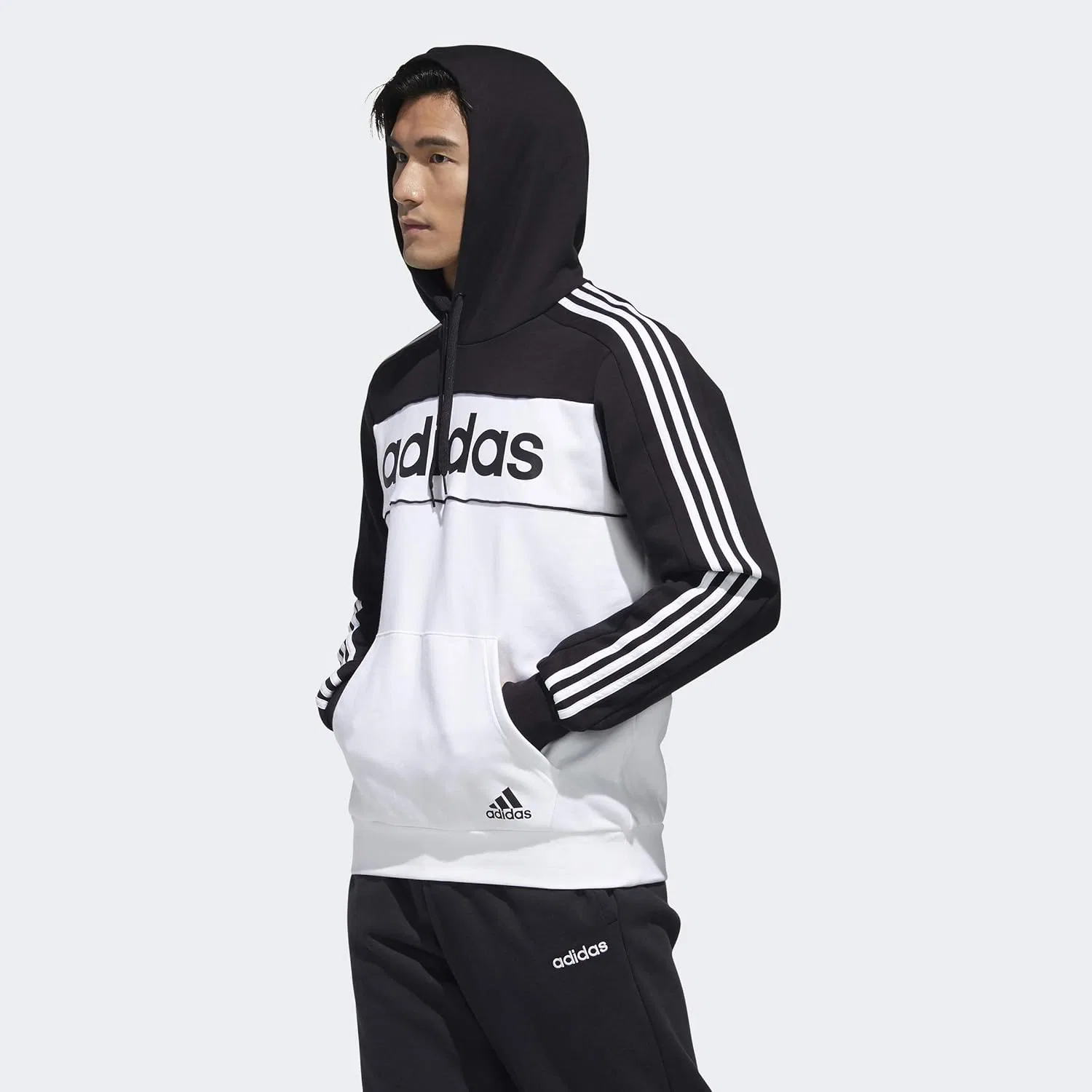 Мужская толстовка с капюшоном adidas Essentials — фото 4