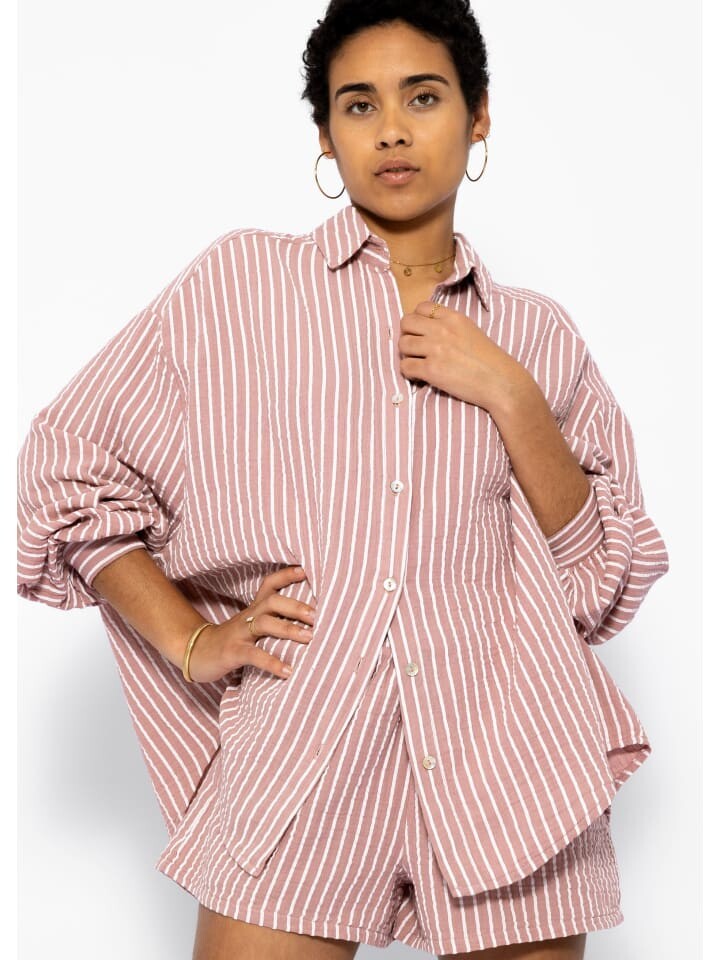 

Блуза SASSYCLASSY, цвет rosa, weiß