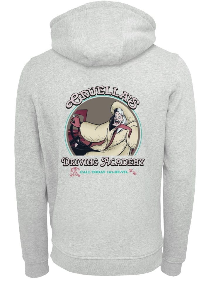 

Пуловер F4NT4STIC Hoodie Disney Villians Cruella Driving Academy, пятнистый серый