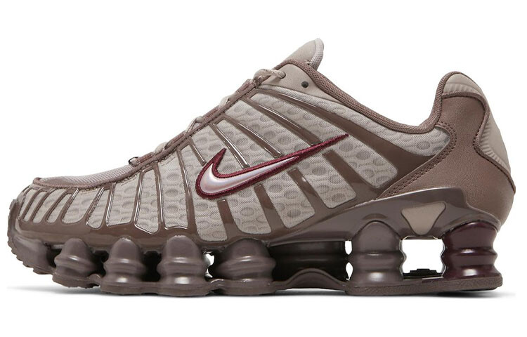 

Кроссовки Shox TL Series для бега женские с низким верхом коричневые/розовые Nike