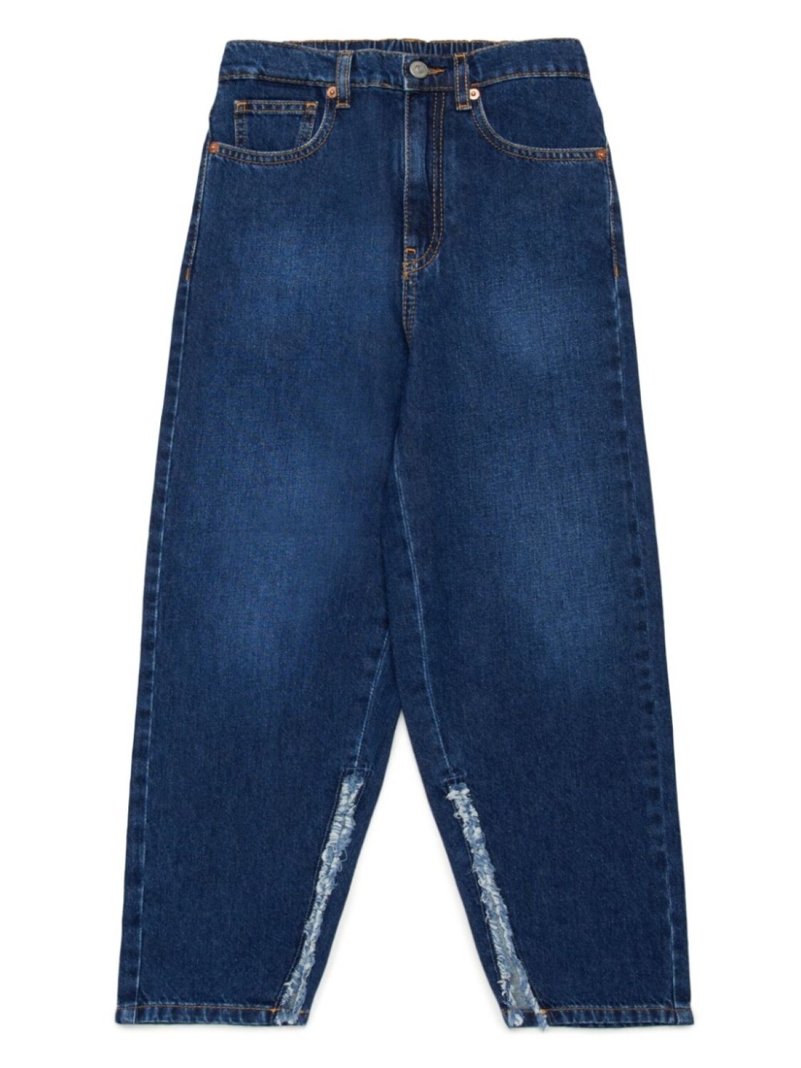 

Джинсы с широкими штанинами MM6 Maison Margiela Kids, синий