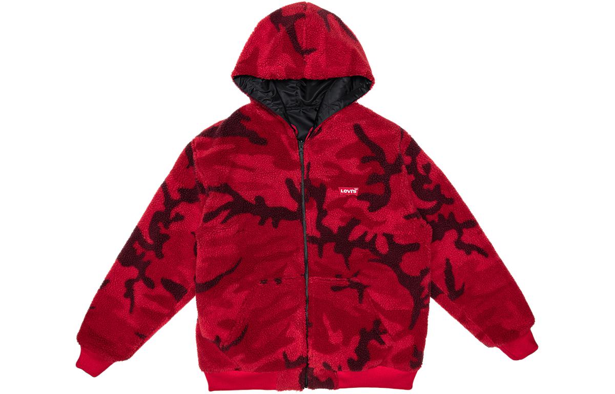 

Levis Куртка мужская бархатная Levi’s черная красная, Black Red