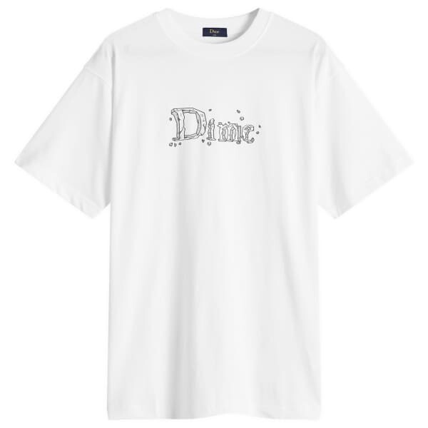 

Футболка с классическим каменным логотипом Dime, белый