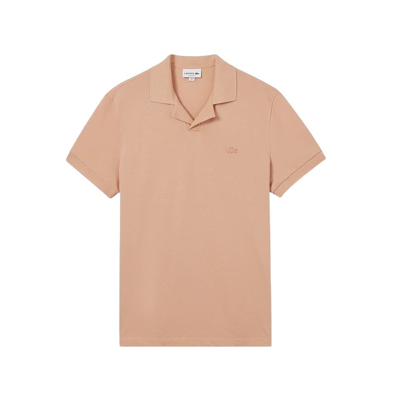 LACOSTE SS25 Поло мужская светло-коричневая — фото 3