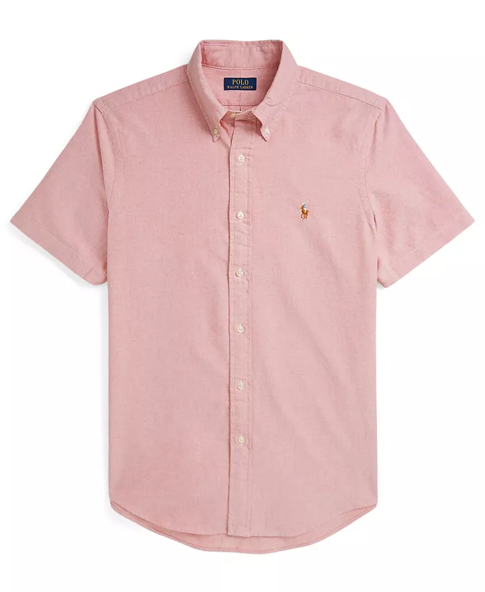 

Мужская классическая оксфордская рубашка Polo Ralph Lauren, розовый