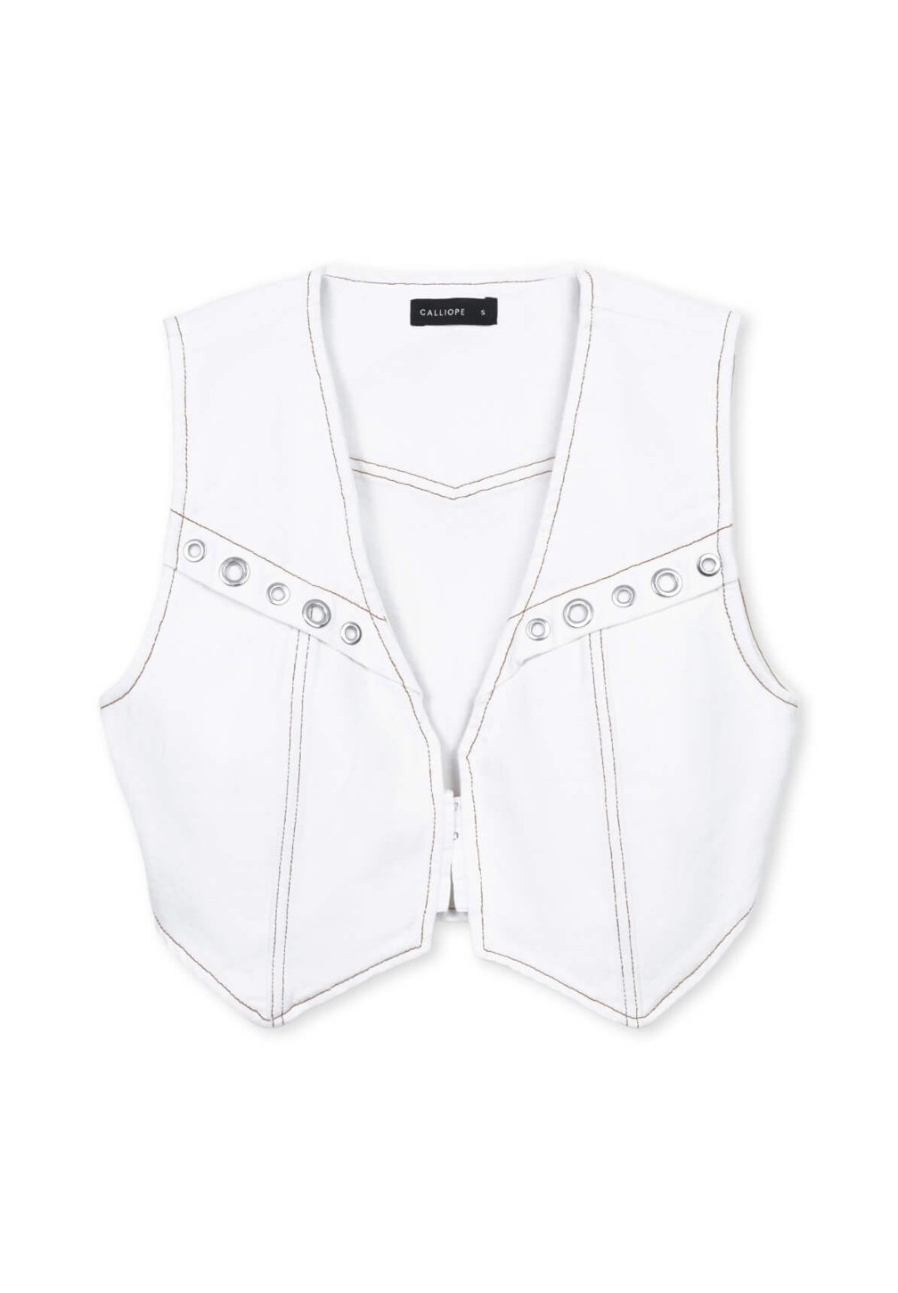 

Жилет CON EYELET Calliope, белый