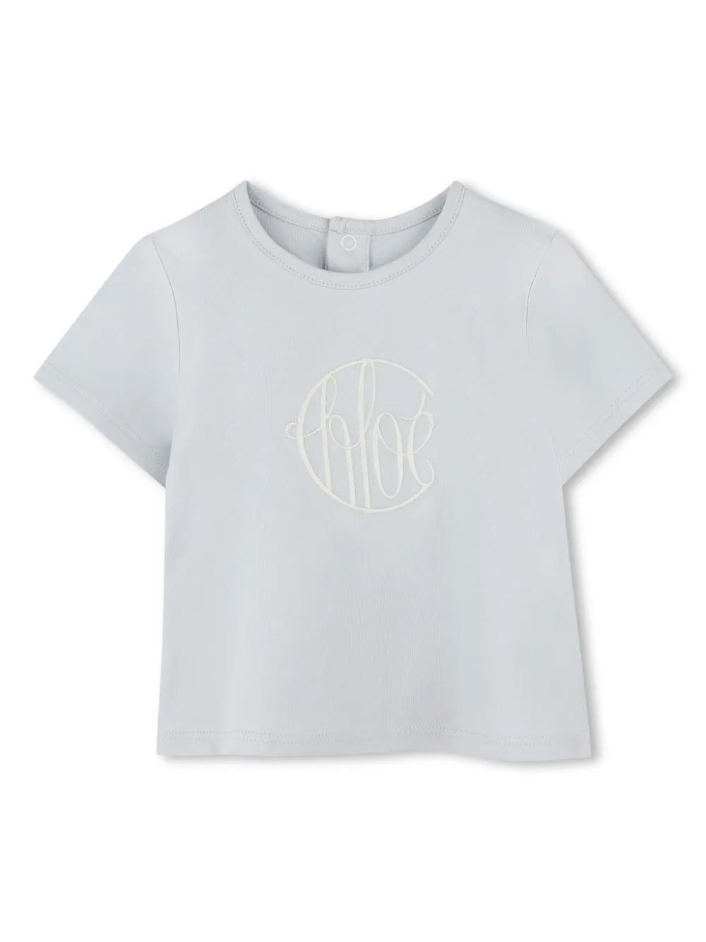 

Футболка с короткими рукавами Chloé Kids, синий