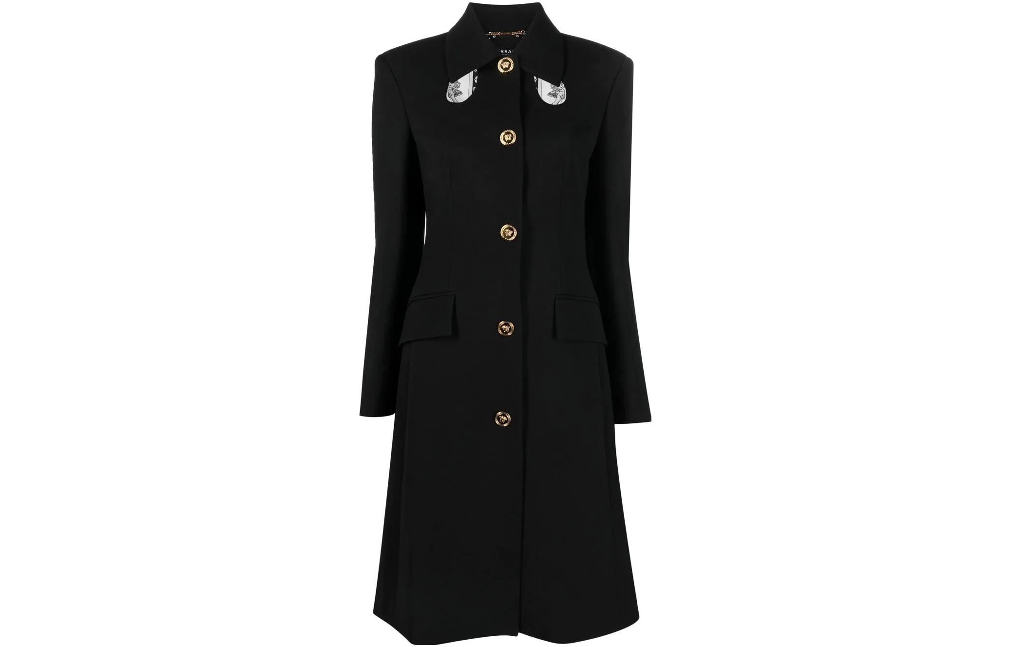 

VERSACE Весенне-летнее пальто женское черное, Black