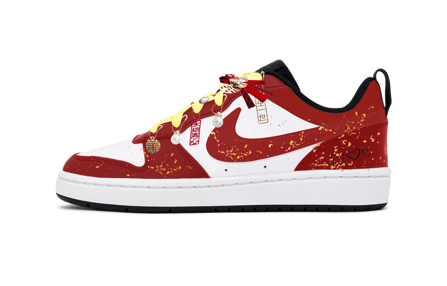 

Кроссовки Nike Court Borough Kids' Skateboarding Shoes Grade School, белый
