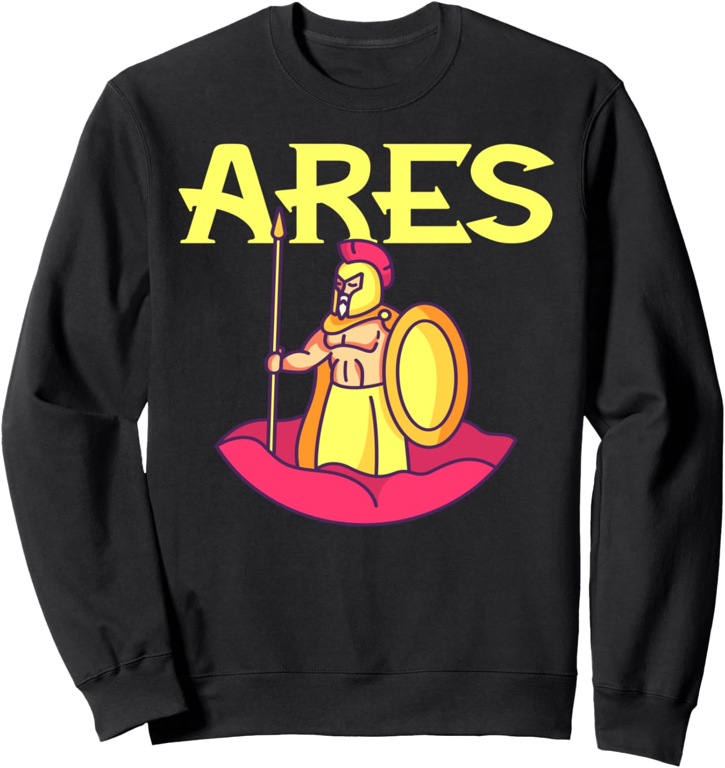 

Арес, бог храбрости, греческая мифология - древнегреческие боги - толстовка God Of Courage - Greek Mythology Creationz, черный