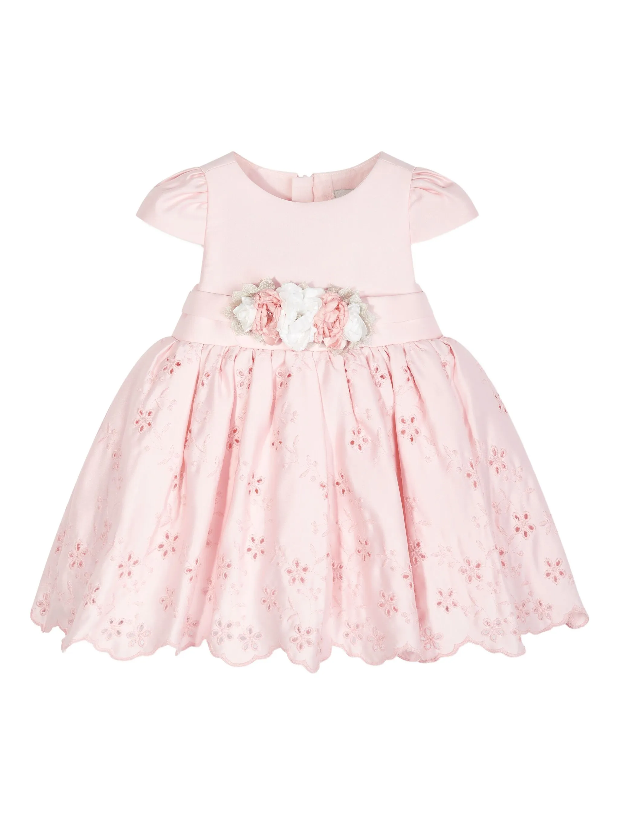 Платье с люверсами и цветочным декором Dress & Fleur, розовый — фото 2