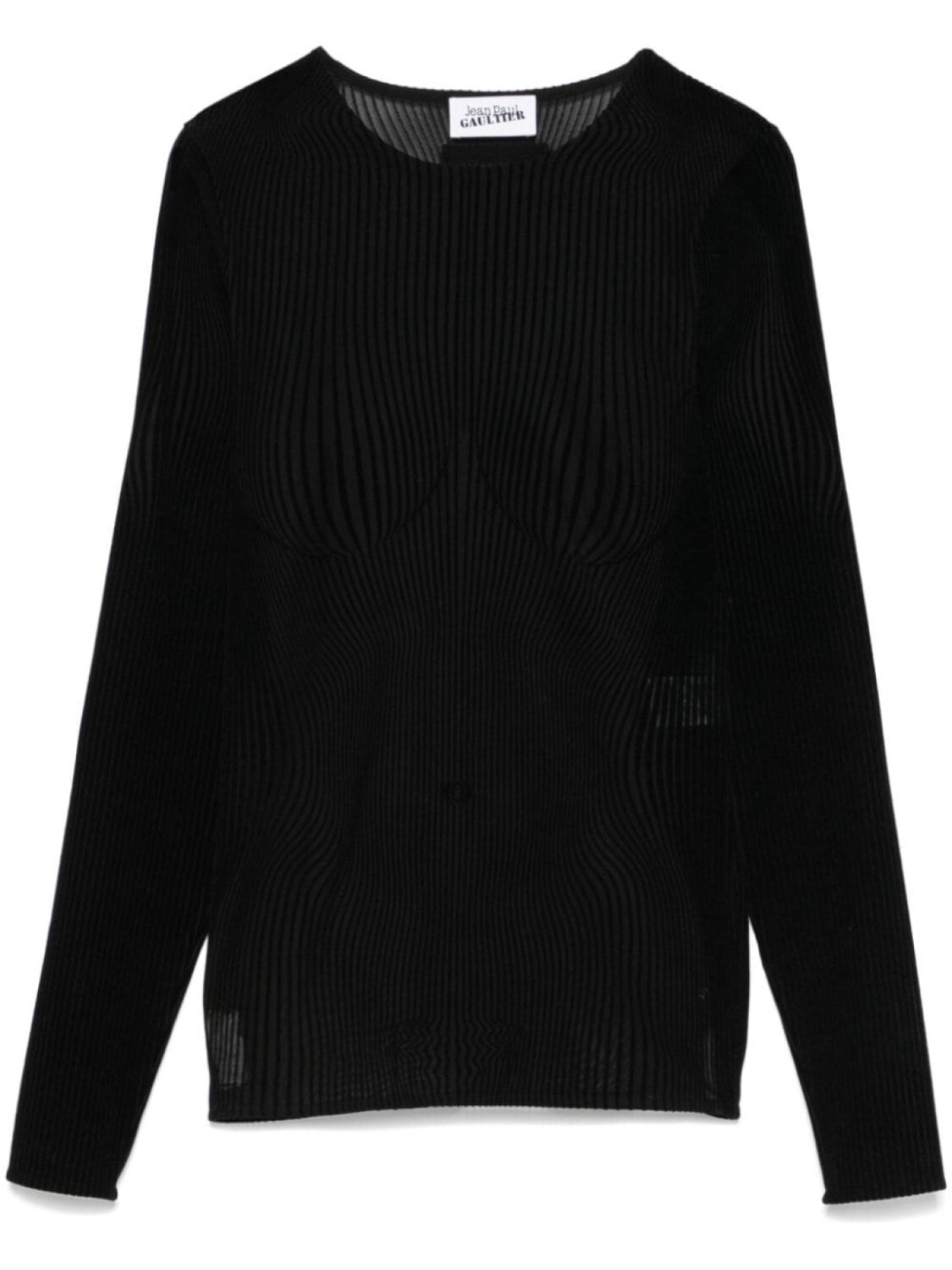

Jean Paul Gaultier топ The Morphing Pinstripes, черный