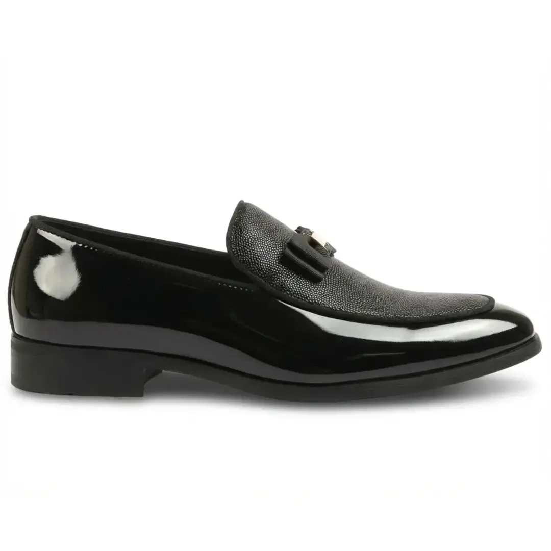 Туфли лоферы из PU-кожи с пряжкой Truclothing, черный